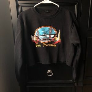 Brandy Melville San Francisco Cropped Sweatshirt